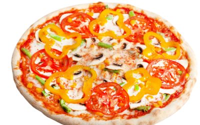 Хрустящая пицца с овощами